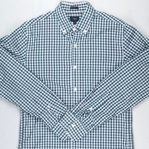 J. CREW | SLIM BUTTON DOWN SHIRT | GINGHAM | SMALL
